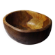 Large turned monoxyle olive wood bowl, 1950s-1970s.