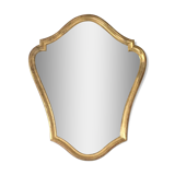 Old mirror gilded frame with leaf 48x60cm