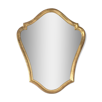 Old mirror gilded frame with leaf 48x60cm