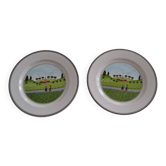 DesignLot de 2 assiettes Villeroy et BOch  modèle naïf