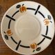 Cup and saucer in Iron Earth Badonviller apricot décor