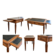 Very elegant antique desk in the Louis XVI style, probably made of walnut.