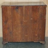 Victorian oak commode finely carved.