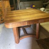 Art Deco table and 6 chairs from the 1930s
