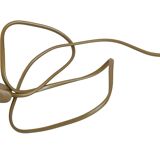 Angel fish lamp in gold metal and blue agate