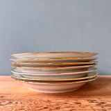 Set of 7 old Limoges porcelain plates