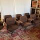 1970s swivel chair in tweed and chrome – 7 available