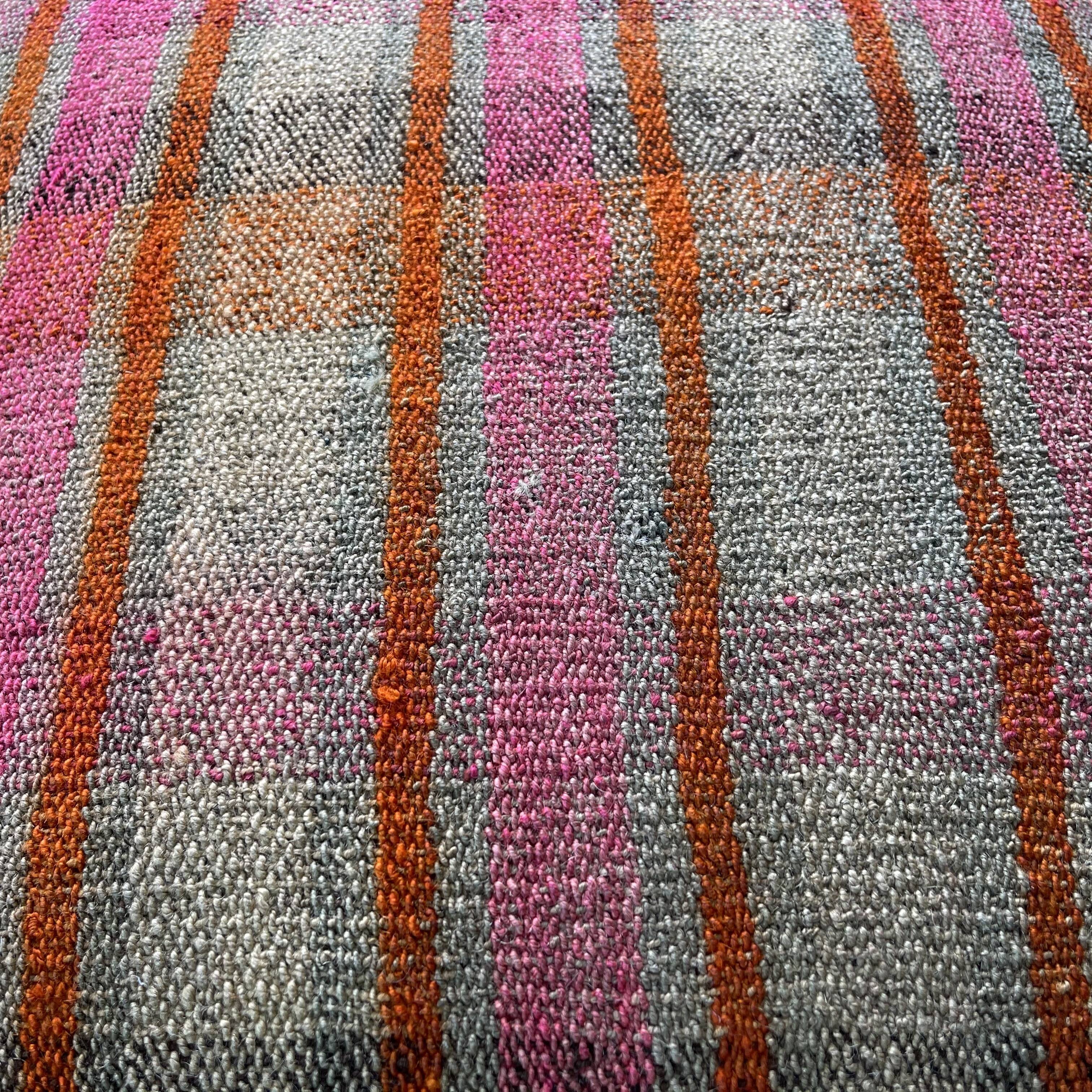 Vintage turkish kilim cushion cover , 60 x 60 cm
