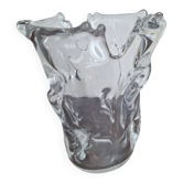 signed Schneider France vase, Art Deco, Torn Collar, Height 19cm