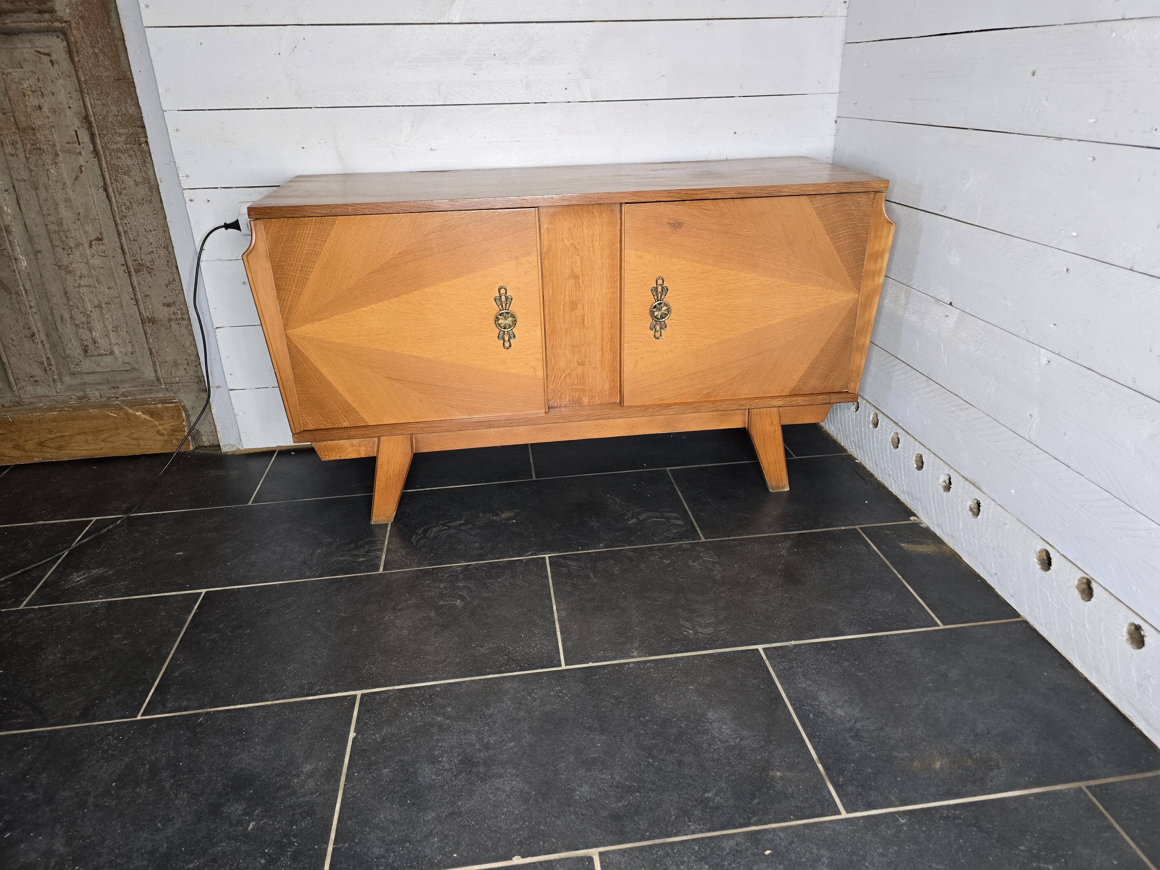 Vintage oak sideboard from the 60s