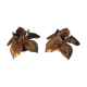 Paire d'appliques fleur