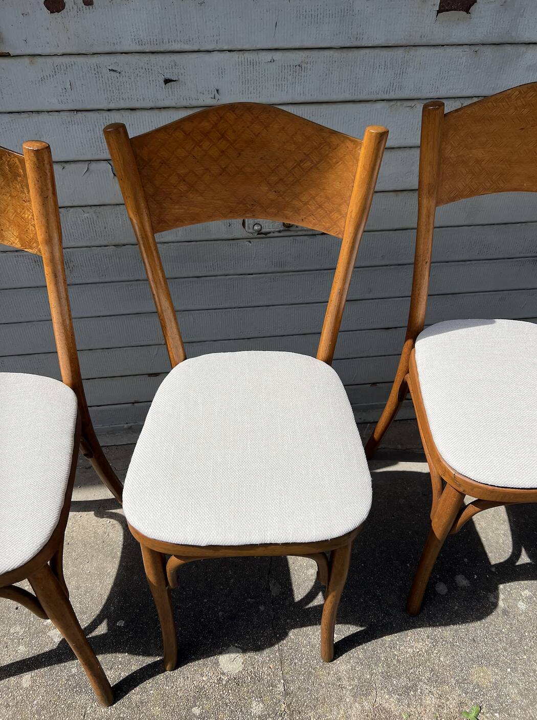 (Lot) 4 Chaises Bistrot Vintage (Restaurées)