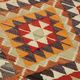 Turkish Handwoven Vintage Herki Kilim 98 cm x 320 cm