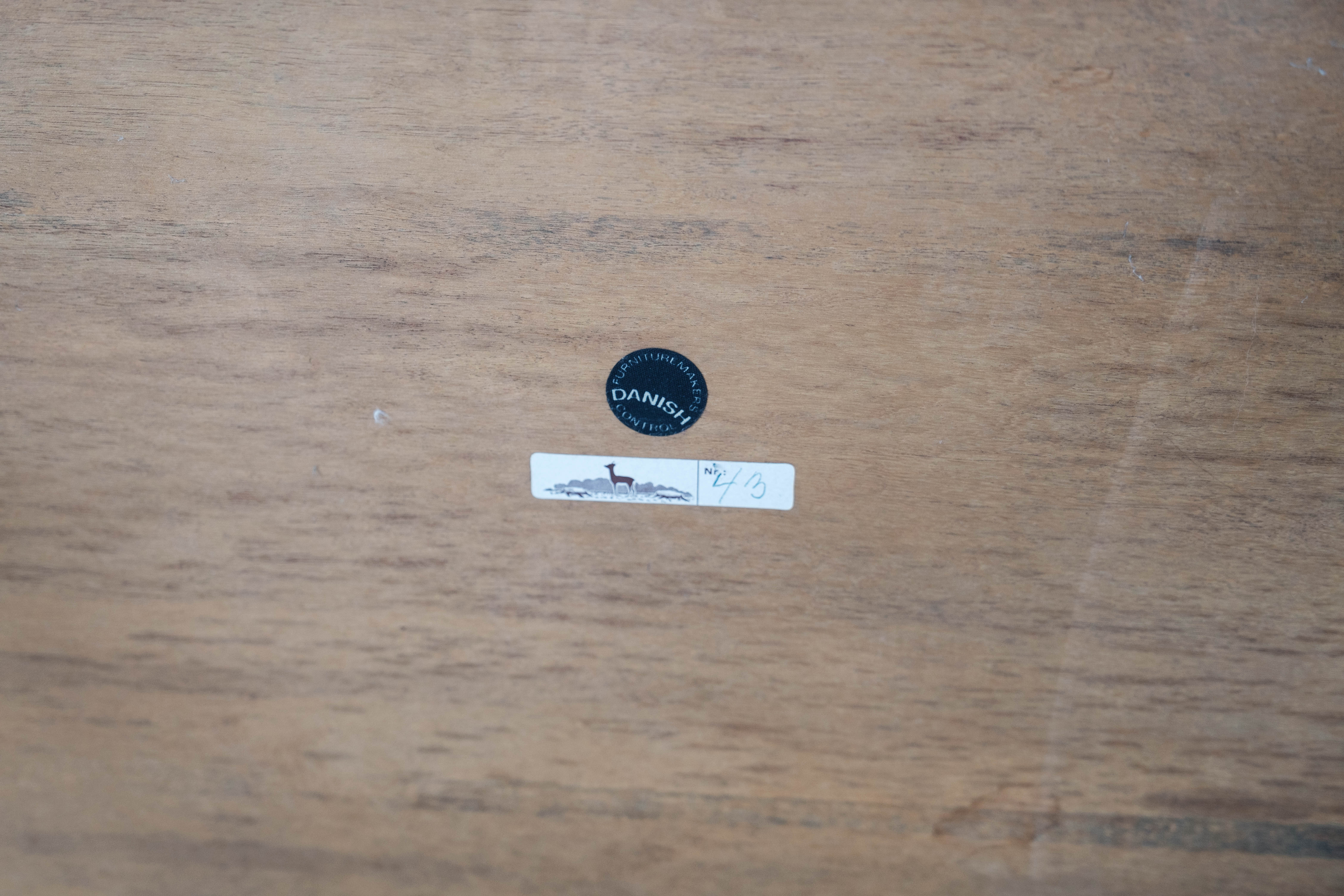 Side table in rosewood designed by Severin Hansen for Haslev Furniture, 1960s