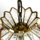 Beautiful large heavy 1960s Italian PoliArte glass ceiling lamp | Ø 52cm