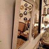 Louis Philippe style mirror in patinated stucco