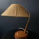 Mid-century modern Temde sisal desk lamp, Germany / Switzerland 1960s