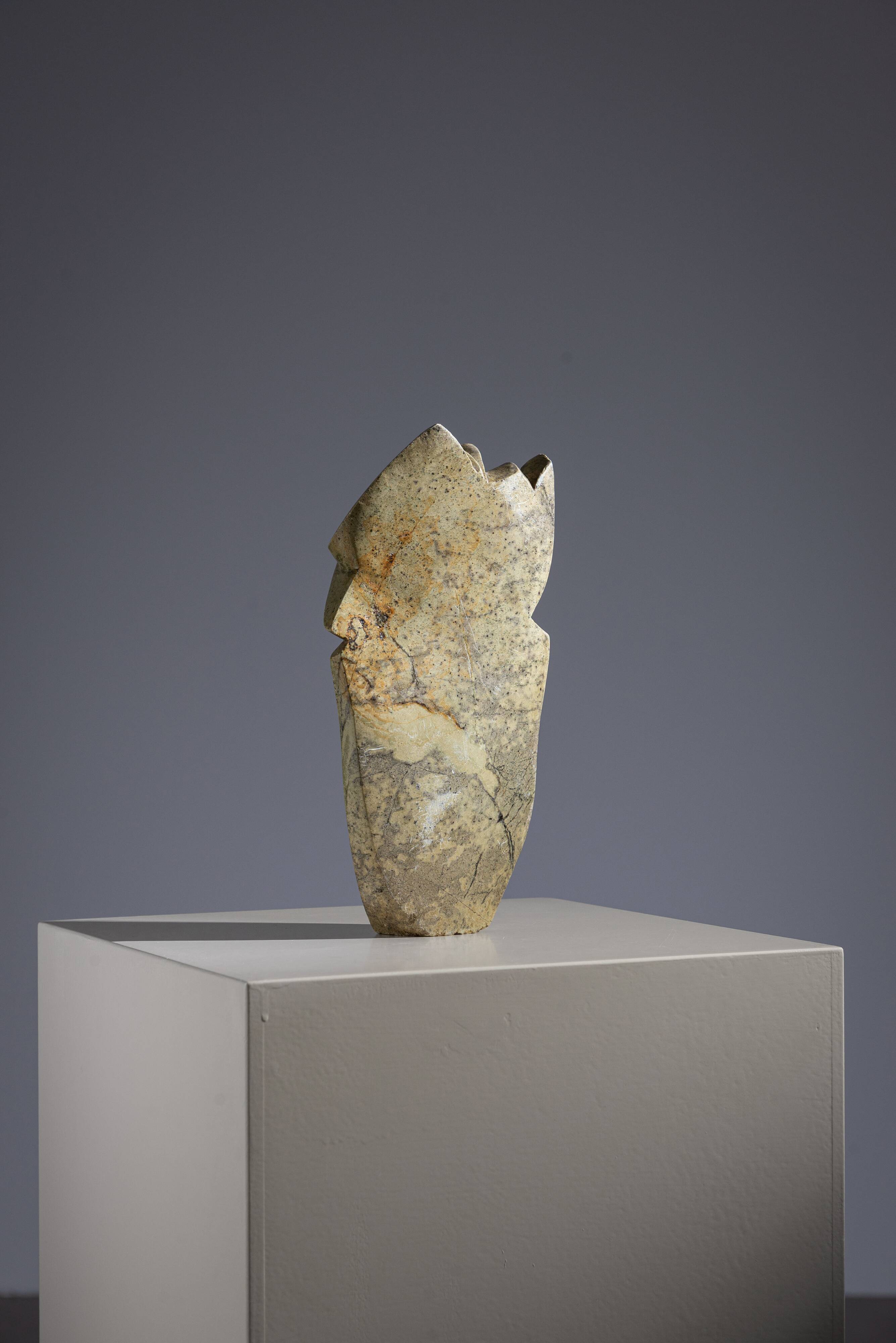 Abstract soapstone bird sculpture