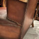 Fauteuil  club en cuir art deco