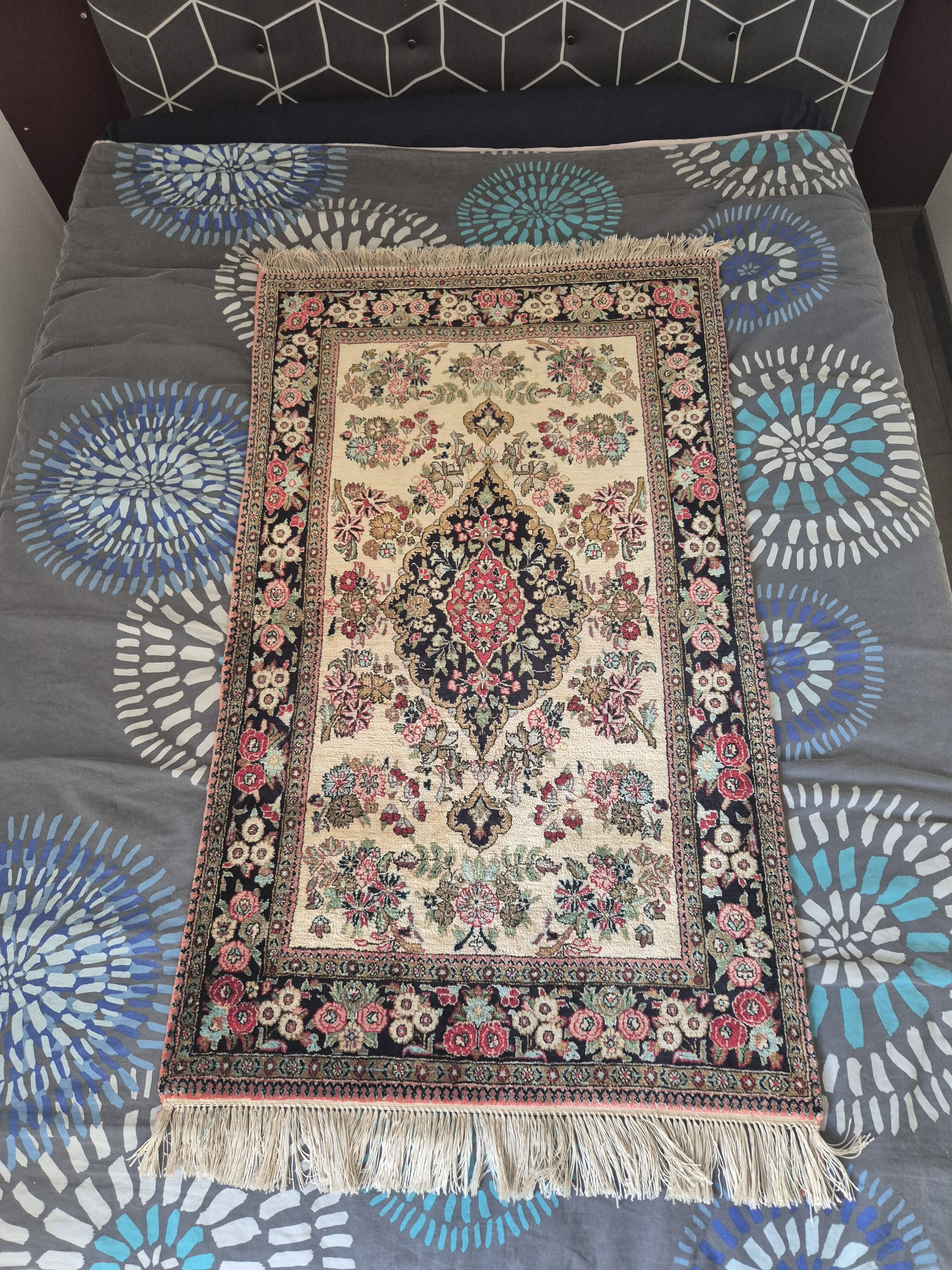 Petit Tapis Tabriz Jaune Médaillon – Format Couloir