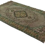 One-of-a-kind turkish handwoven vintage rug - rustic vintage charm 270x 164 cm