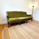 Canapé vintage vert mousse / chesterfield / canapé