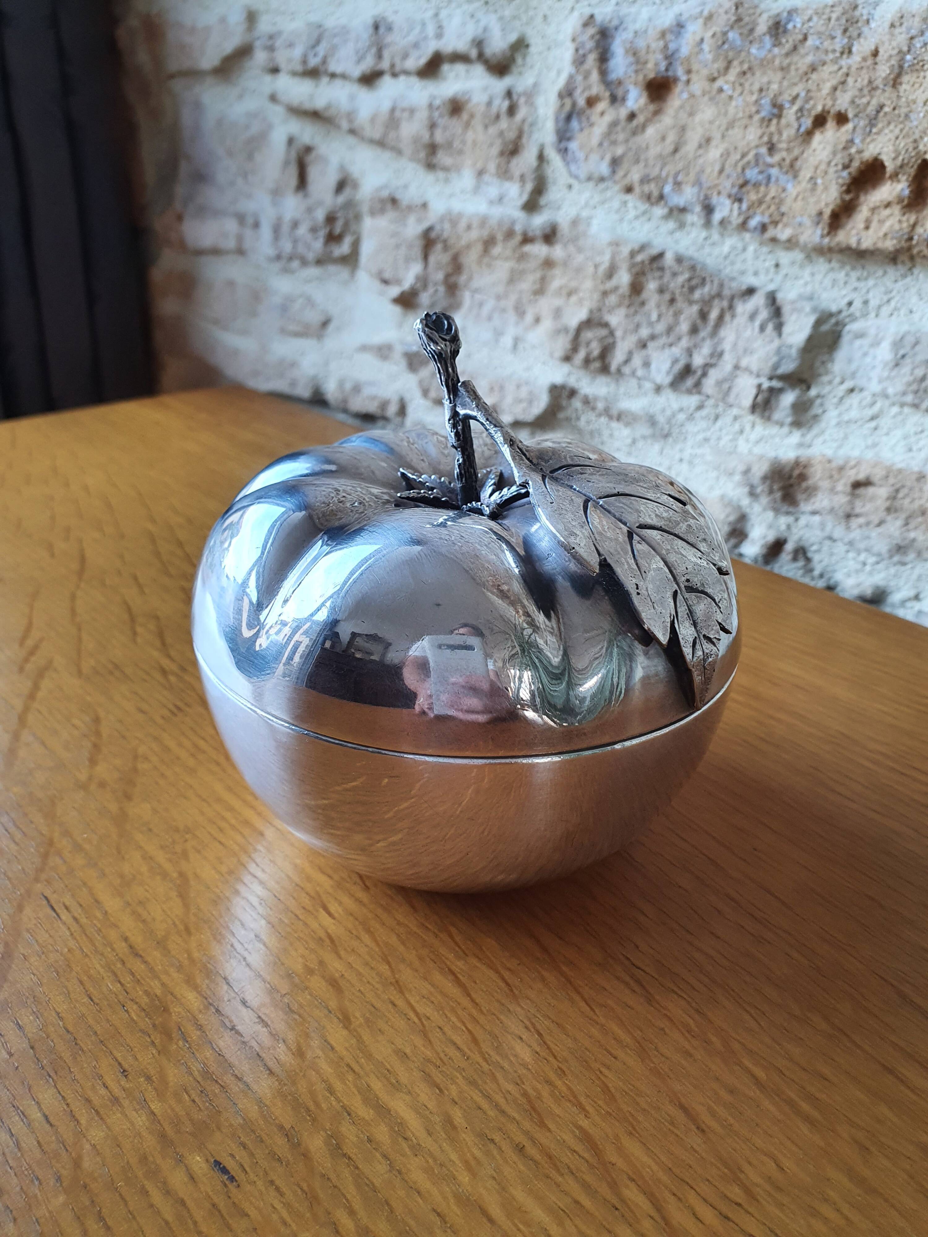 Empty silver metal pocket