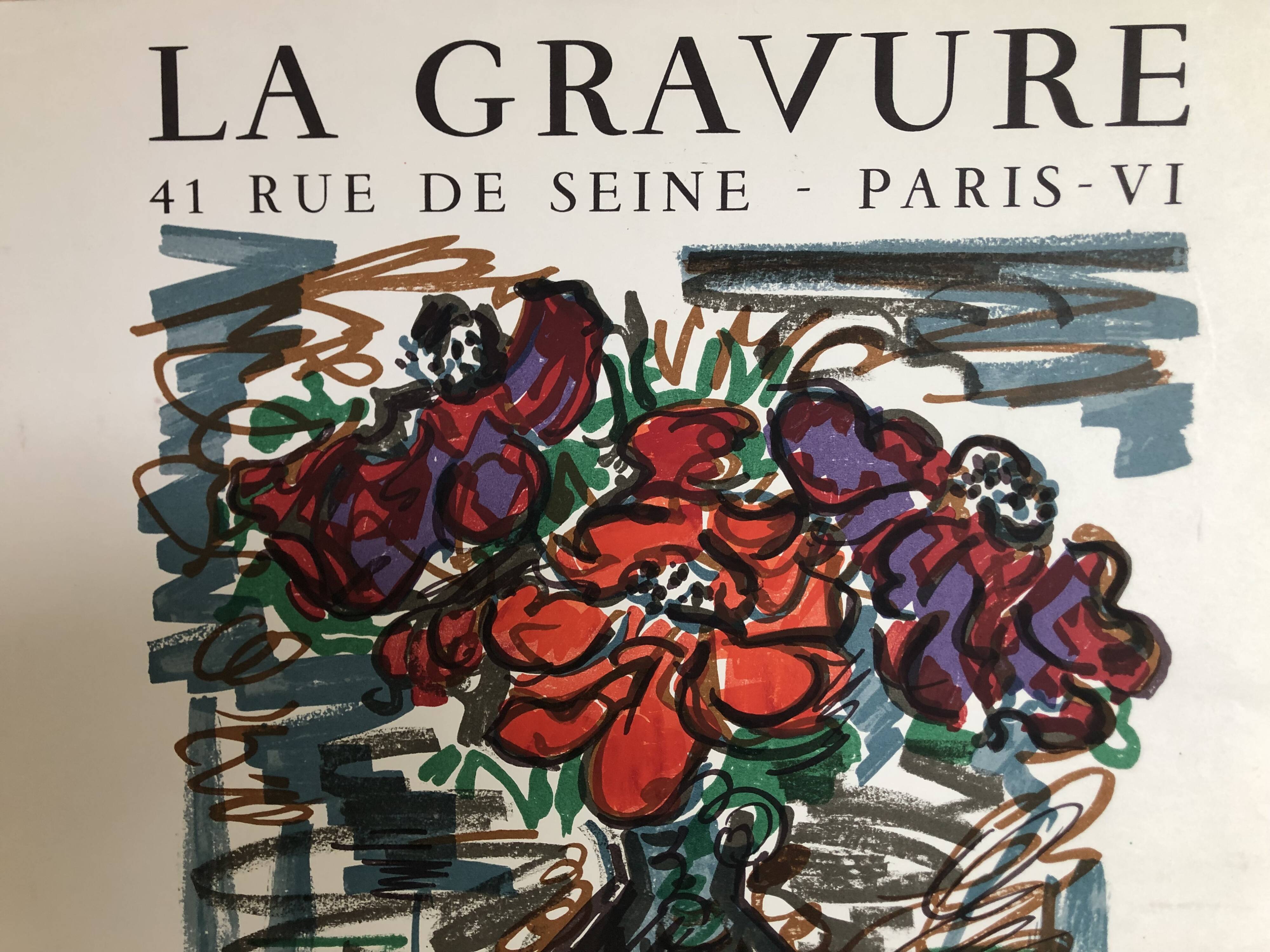 Poster Kischka La Gravure Paris 1963