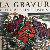 Poster Kischka La Gravure Paris 1963