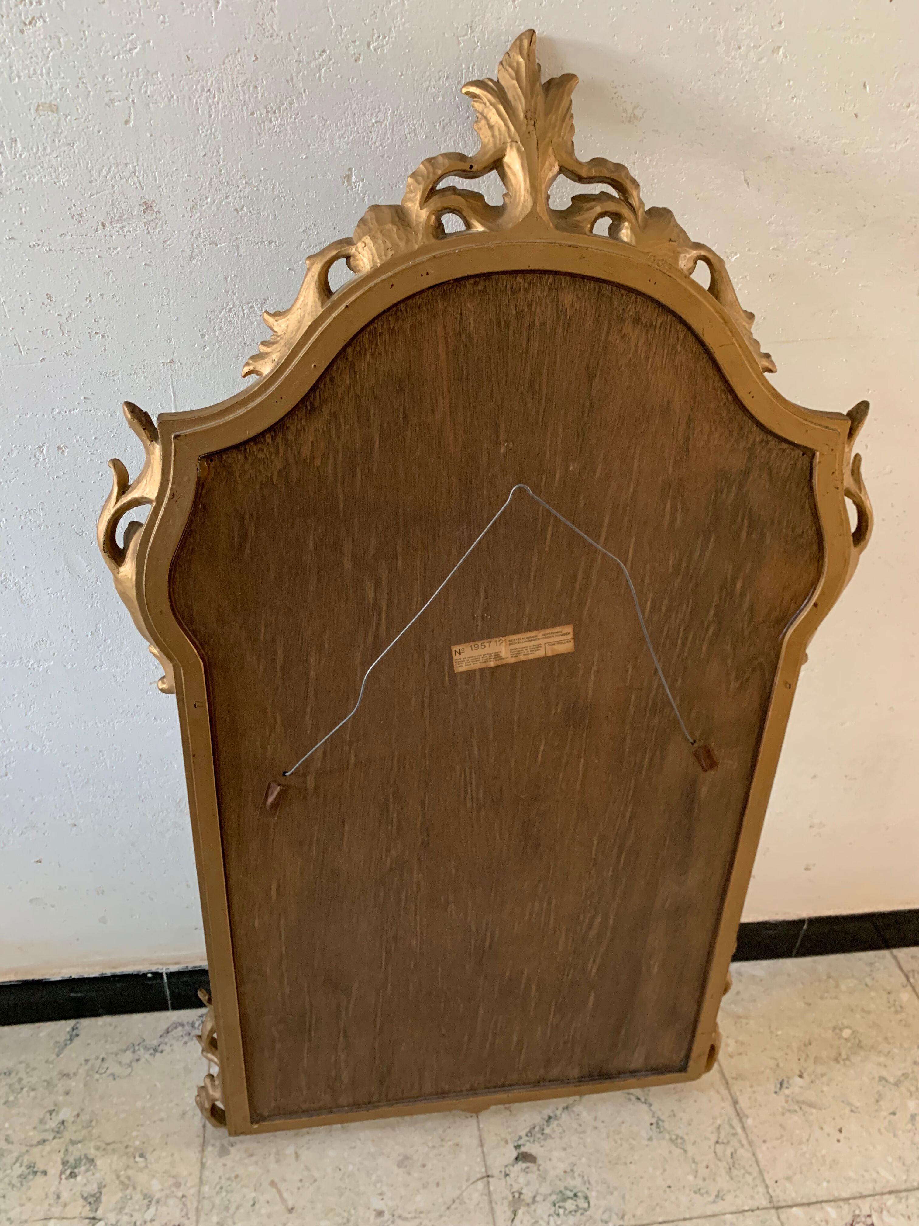 Vintage mirror in wood