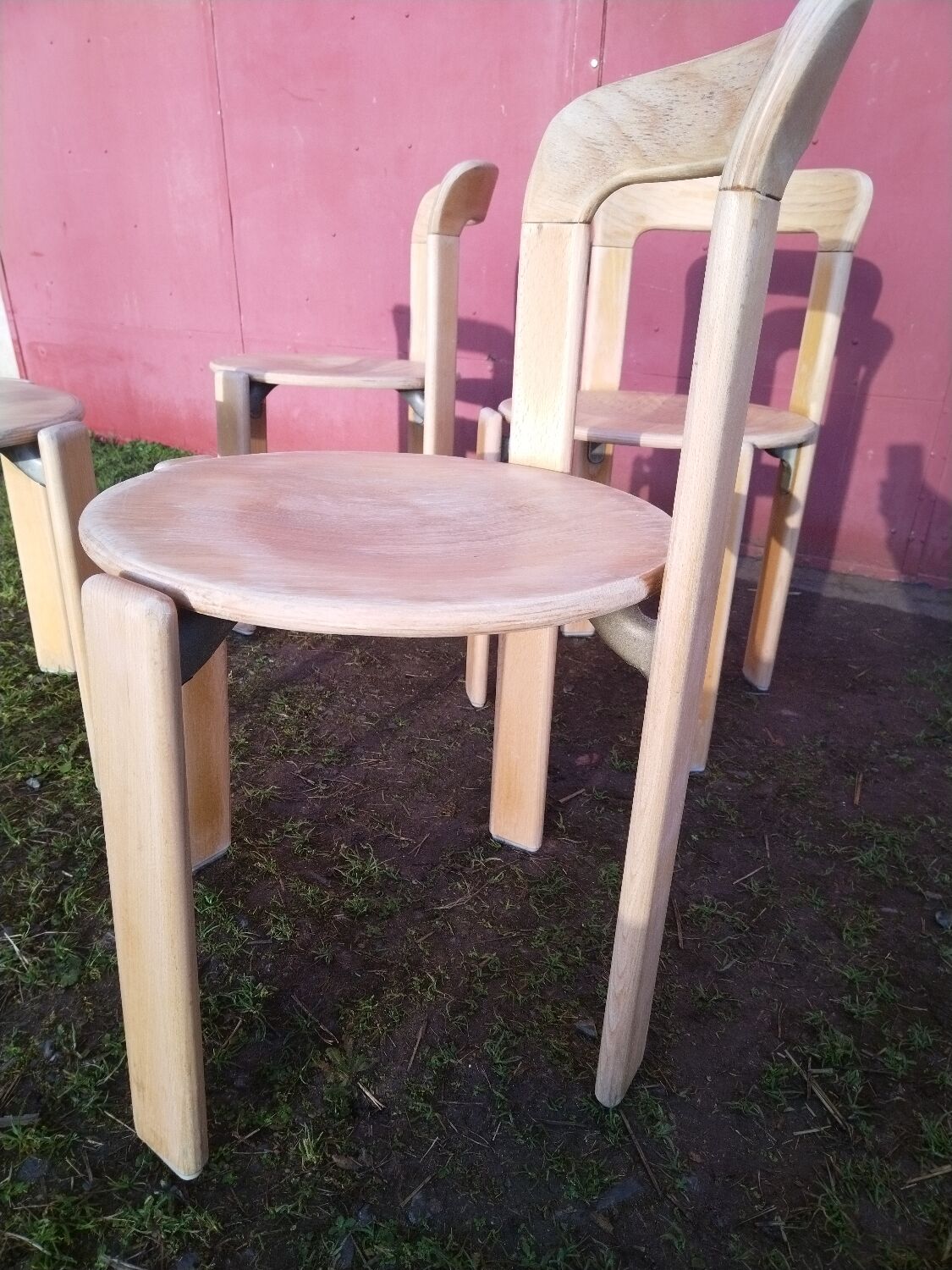 Living set with 4 chairs and a coffee table Bruno Rey