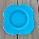 Assiette petit Plat faïence de Charolles bleu turquoise