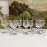 12 Baccarat crystal "Nancy" port wine glasses