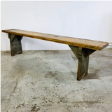 Authentic wooden bench from the Czech Republic