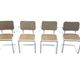 Set of 4 Cesca chairs model B64 with armrests Cesca Marcel breuer design