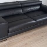 3-seater leather sofa Roche Bobois