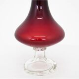 Red vintage vase