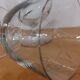 Ensemble vintage de 5 verres gravé sur pieds