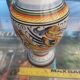 Italian majolica vase jug from Deruta, hand-painted ceramic, signed, 25 cm.