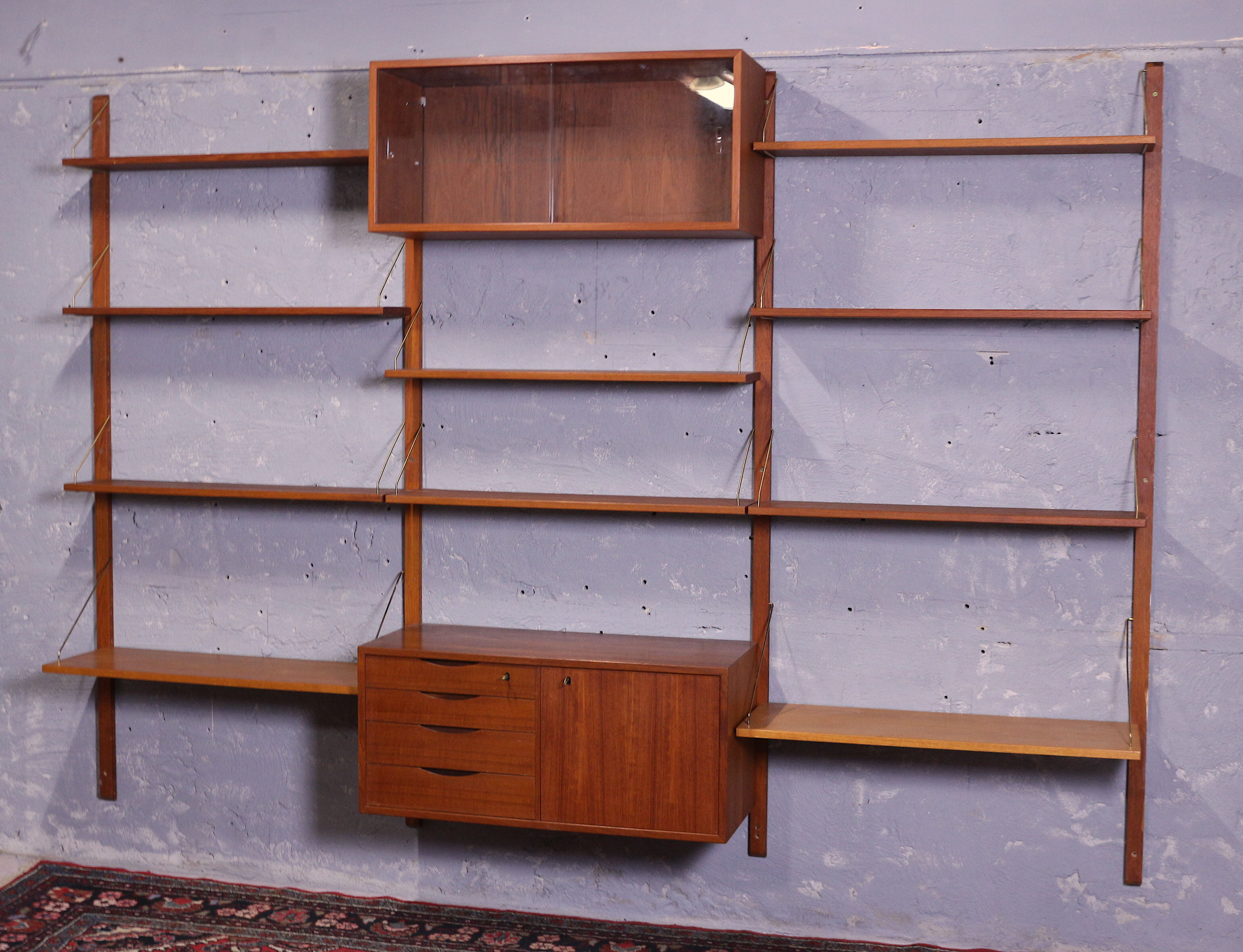 Mid century wall unit by Tørbjorn Afdal for Bruksbo, Norway 1960's