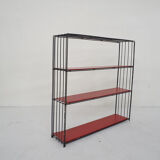 Black metal room divider or bookcase by Tjerk Reijenga for Pilastro, The Netherlands 1960's