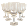 Lot de 6 verres en cristal