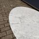 Original Knoll Tulip Oval Coffee Table Eero Saarinen Arabescato matte 107x70