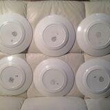 Lot 6 plates flat new factories saint amand