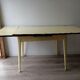 Yellow formica table