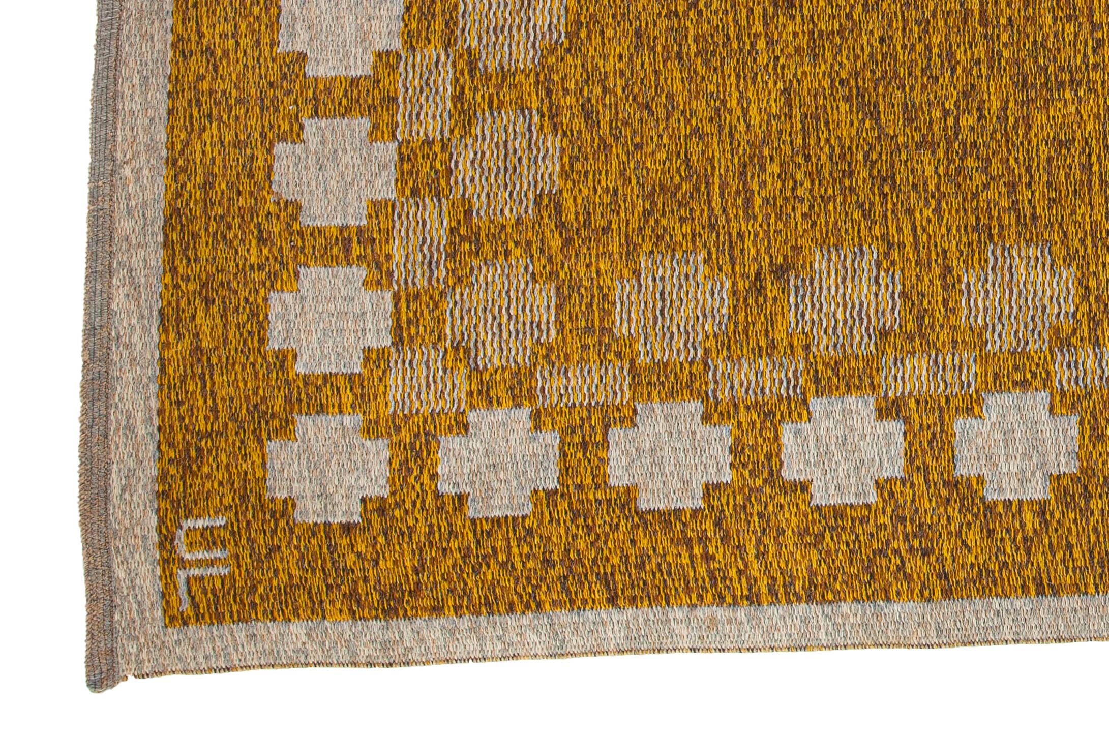 Scandinavian carpet from the mid-20th, 198cm x 131cm