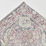 7x10 Faded Grey Beige Turkish Vintage Rug, 216x304Cm