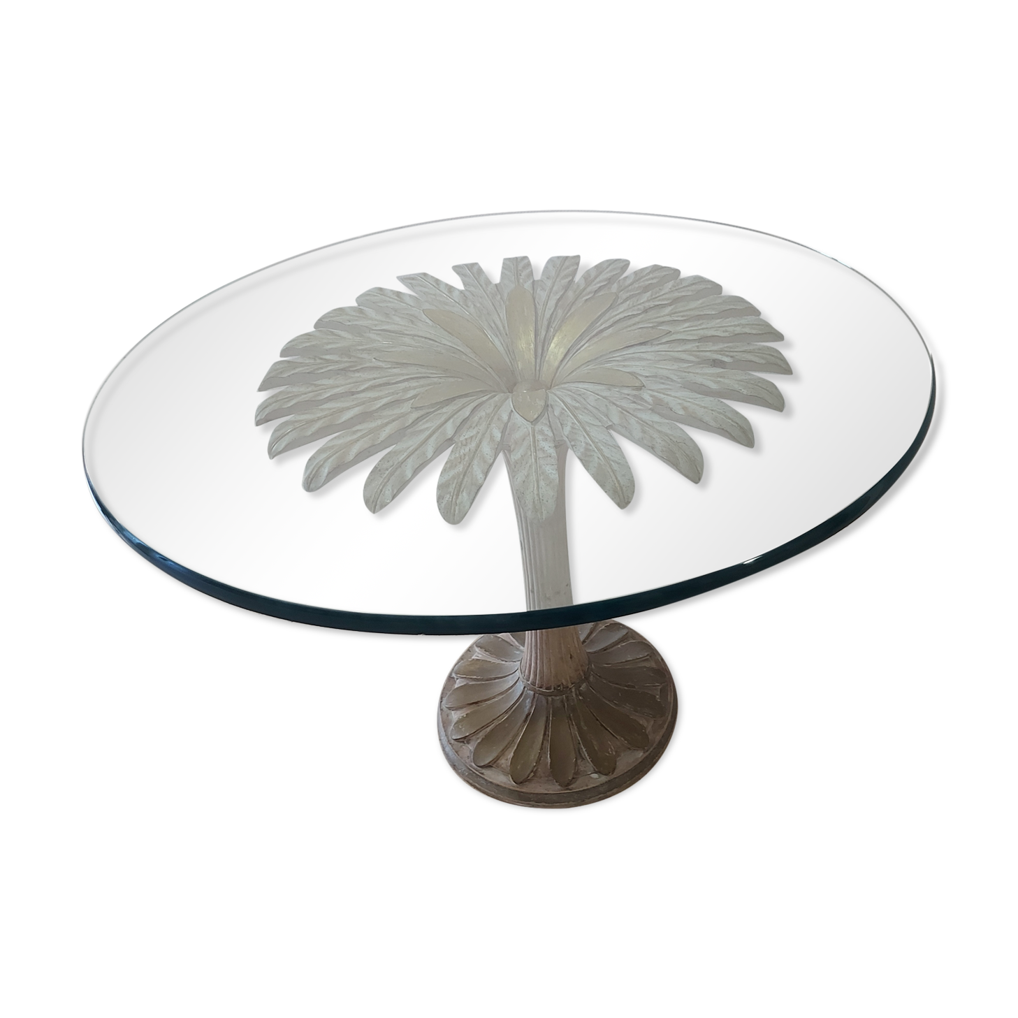 Italian daisy table 60s, 70'S design table Chelini Florence