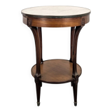 Table bouillotte ou guéridon en acajou de style Louis XVI