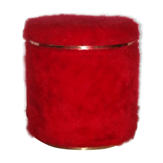 Ottoman red vintage 1960 retro